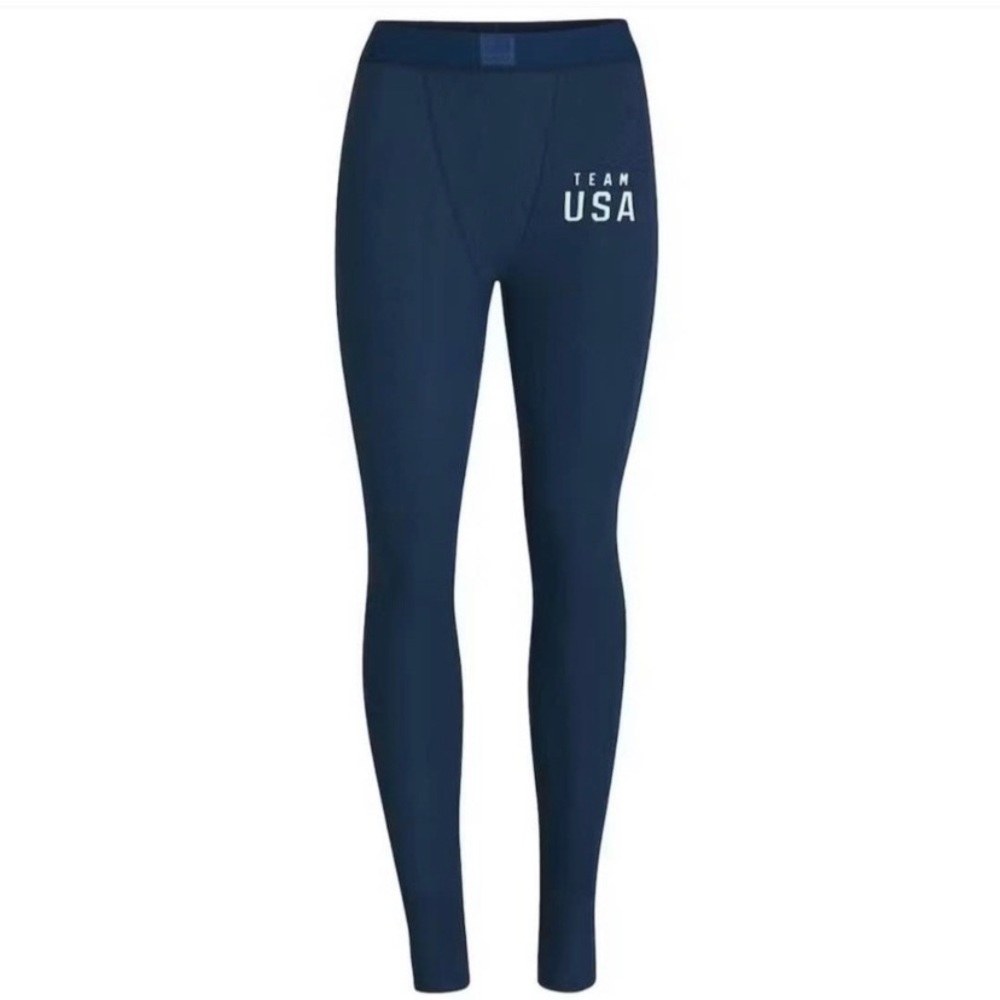 NWT-SKIMS Team USA Ribbed Ankle Leggings/NAVY/XXS (SOLD OUT-LIMITED EDITION)